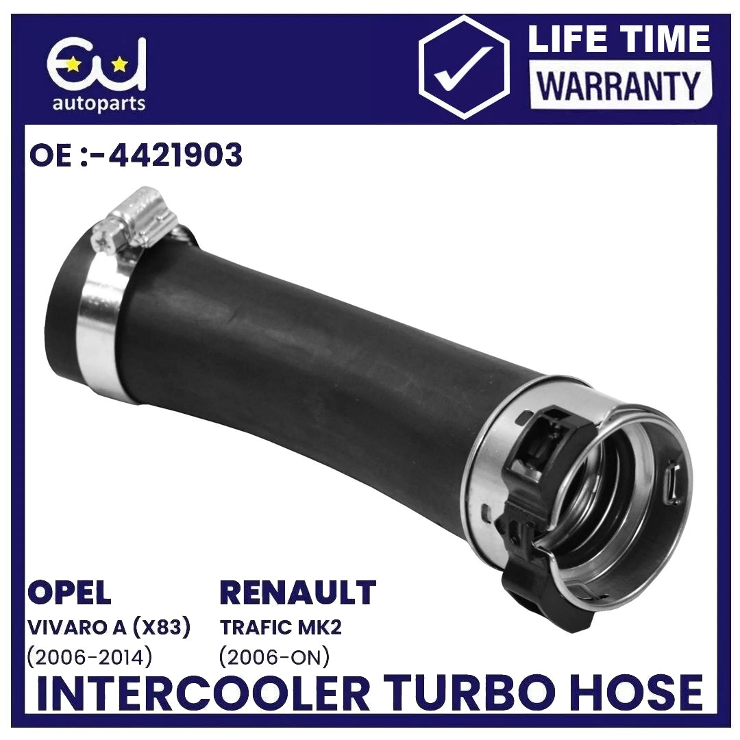 INTERCOOLER TURBO HOSE PIPE FOR VAUXHALL VIVARO 2.0 CDTI 4421903, 93857913
