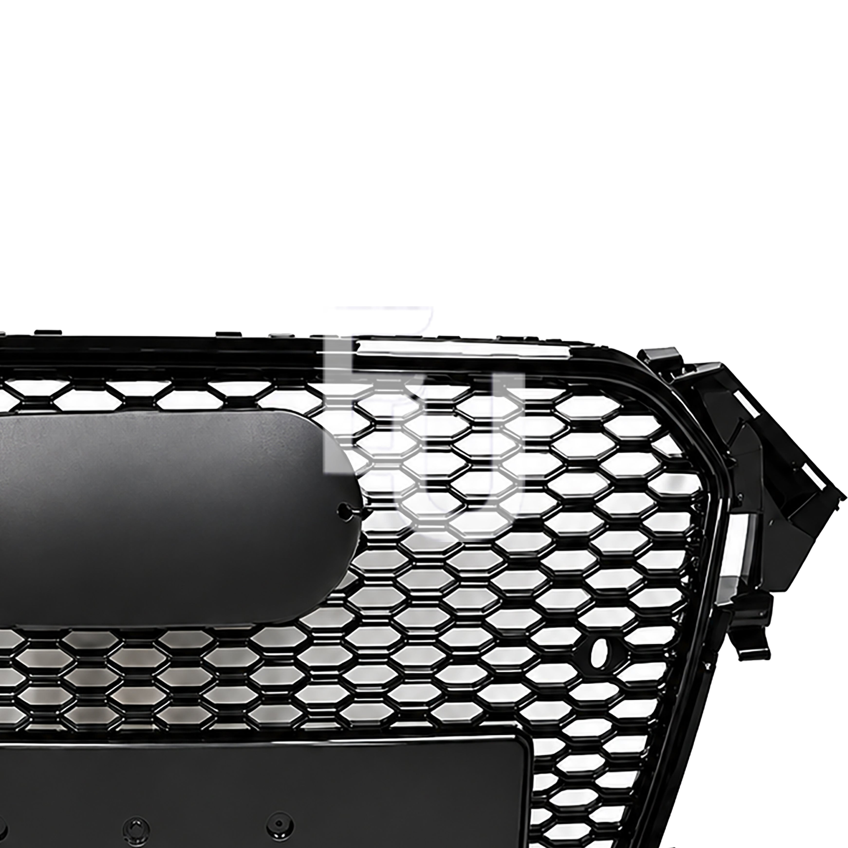 RS4 STYLE HONEYCOMB FRONT GRILLE FOR AUDI A4 S4 B8.5 FACELIFT 12-15 GLOSS BLACK