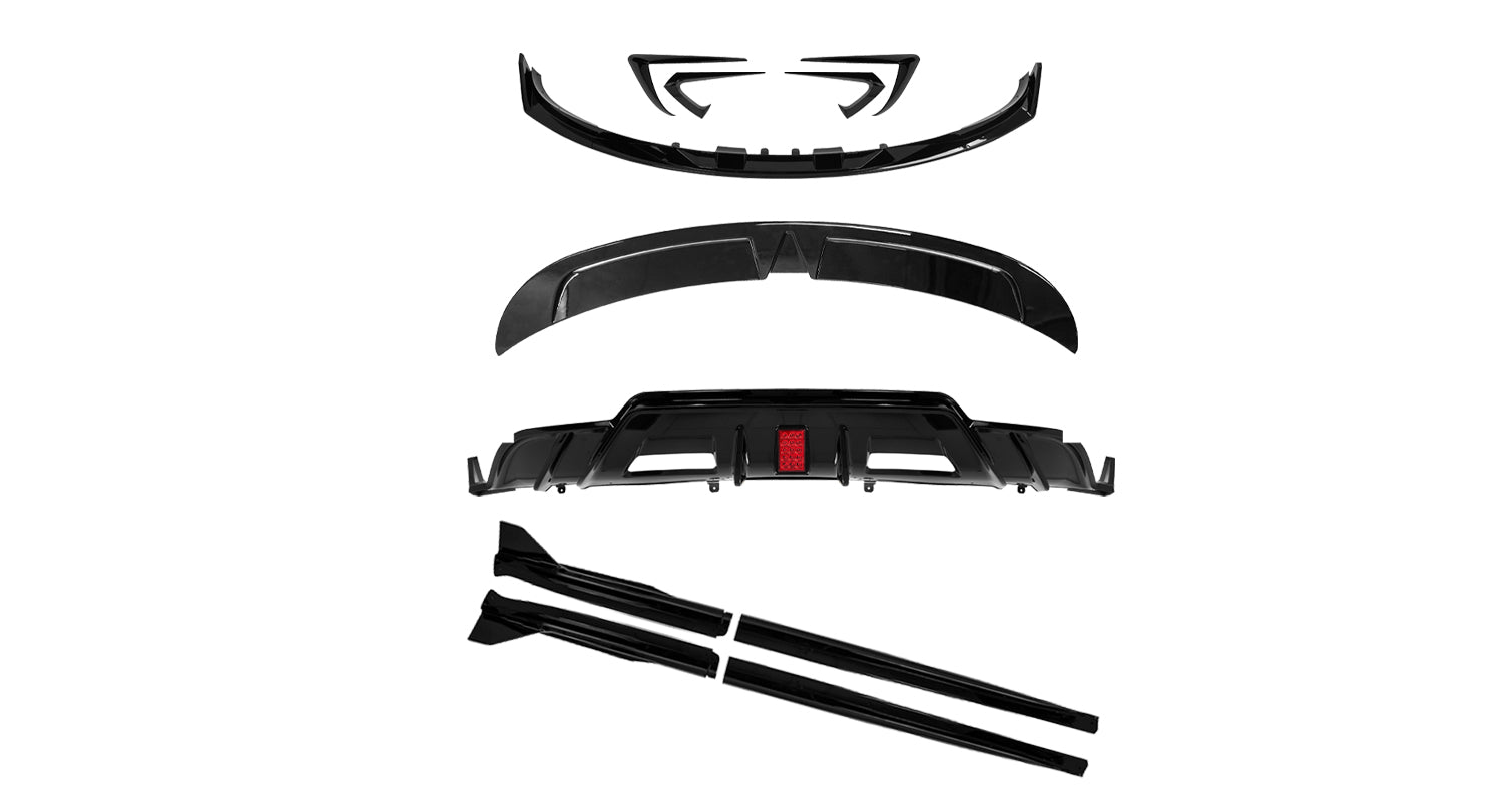 BRAGE DESIGN AERO BODY KIT FRONT SPLITTER REAR DIFFUSER FOR TESLA MODEL 3 2017+