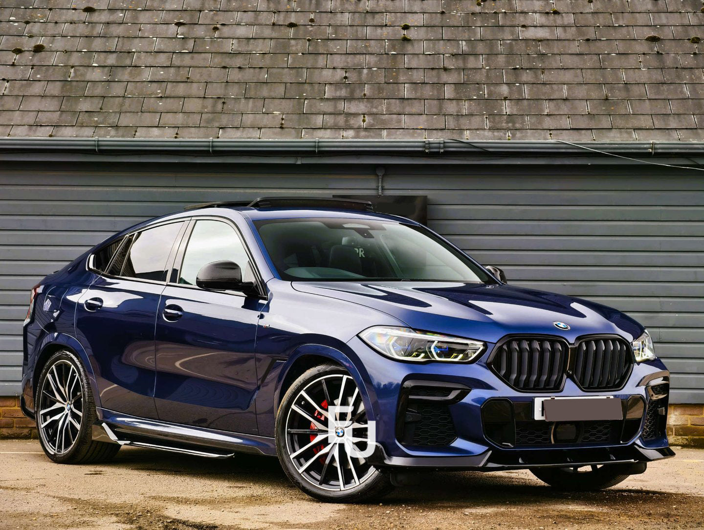 FOR BMW X6 G06 M SPORT FRONT BUMPER SPLITTER LIP SPOILER GLOSS BLACK 2019+