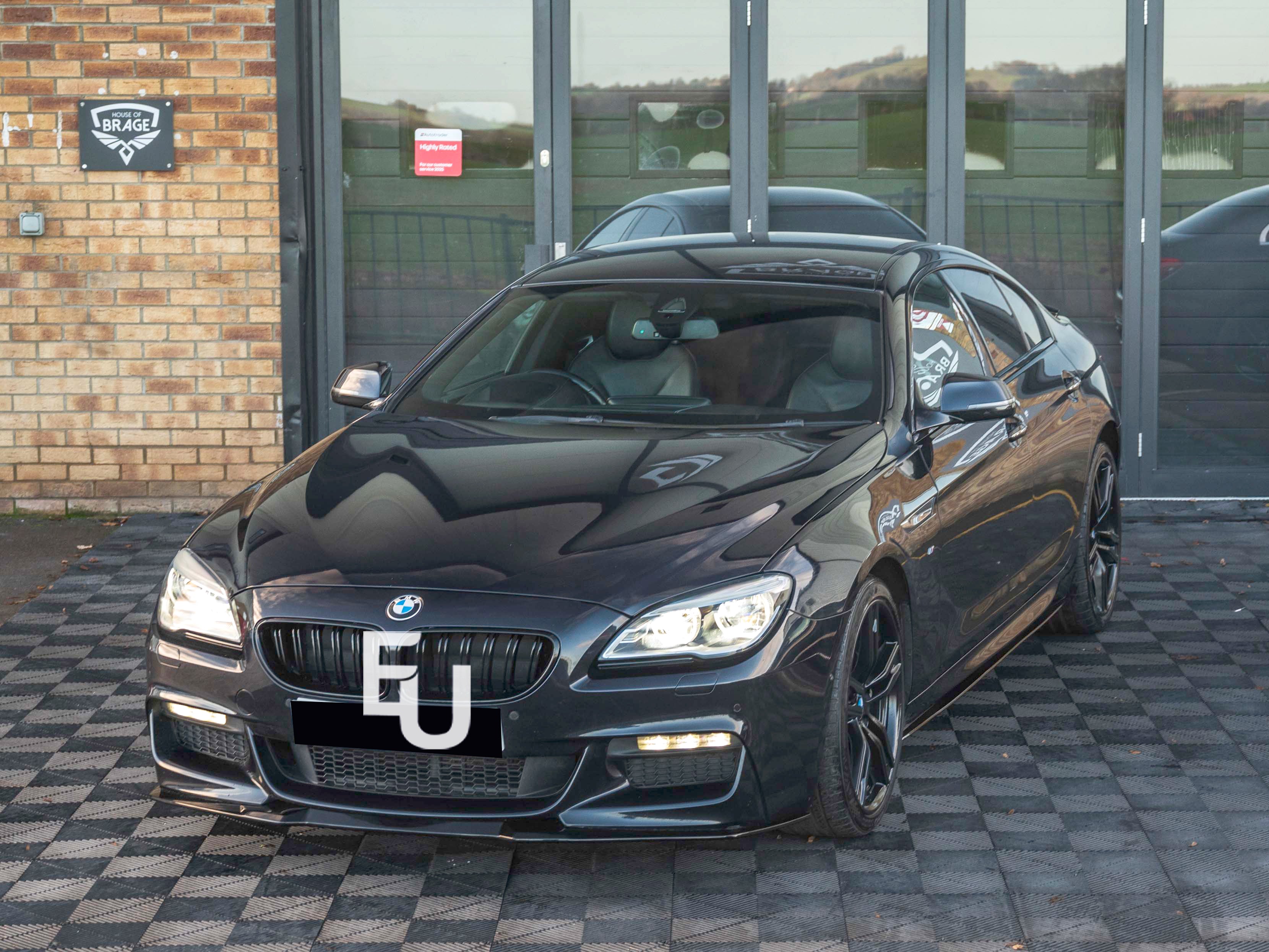 FOR BMW 6 SERIES F06 F12 F13 M SPORT GLOSSY FRONT BUMPER LIP SPLITTER 2012-2018