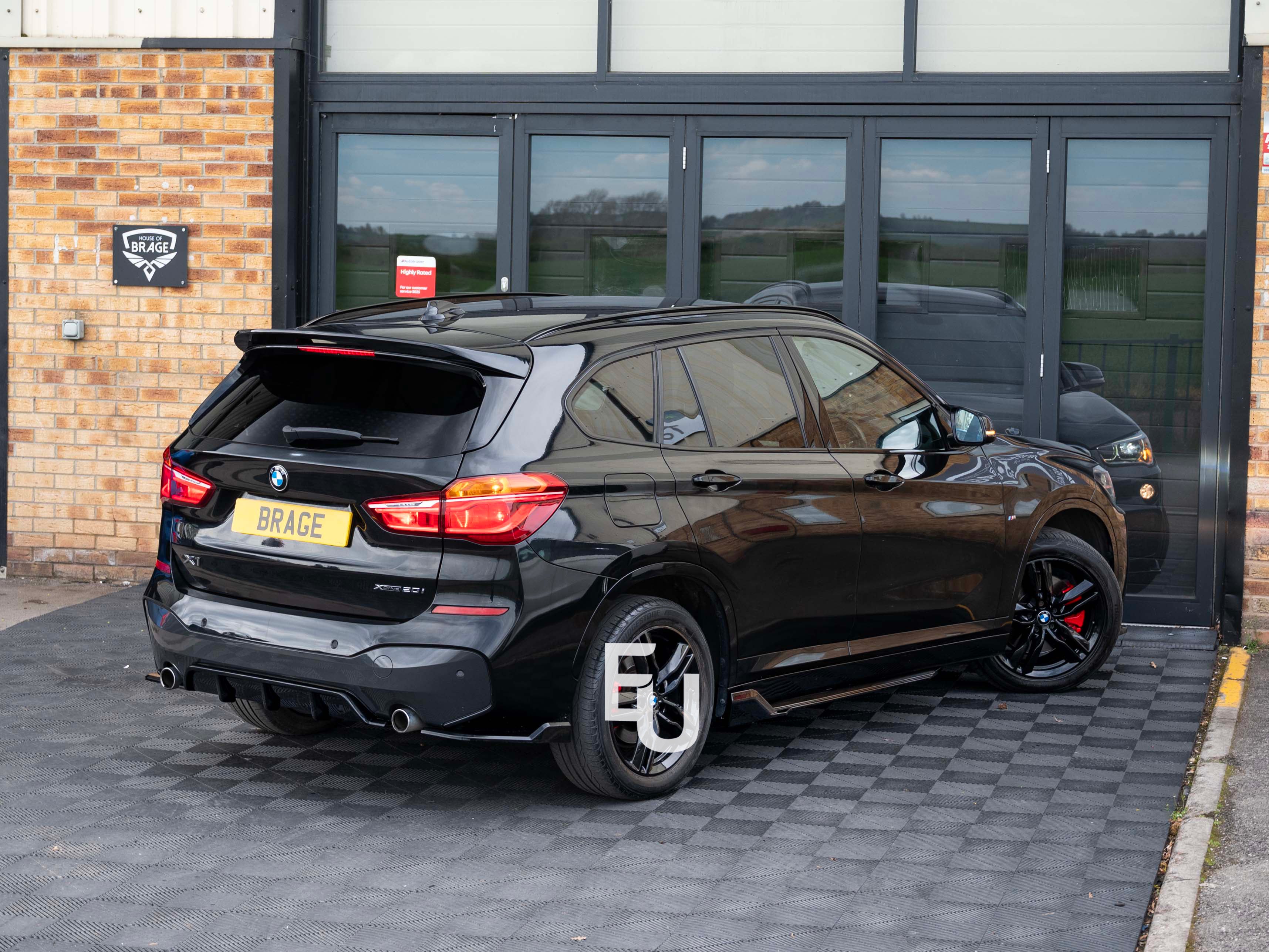 REAR ROOF BOOT SPOILER WING FOR BMW X1 F48 M SPORT  15-22 GLOSS BLACK