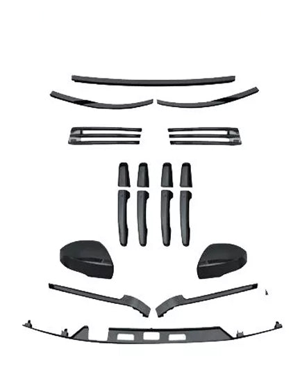 FULL GLOSS BLACK GRILLE BODY TRIM PANEL KIT FOR RANGE ROVER VOGUE L405 2018-21