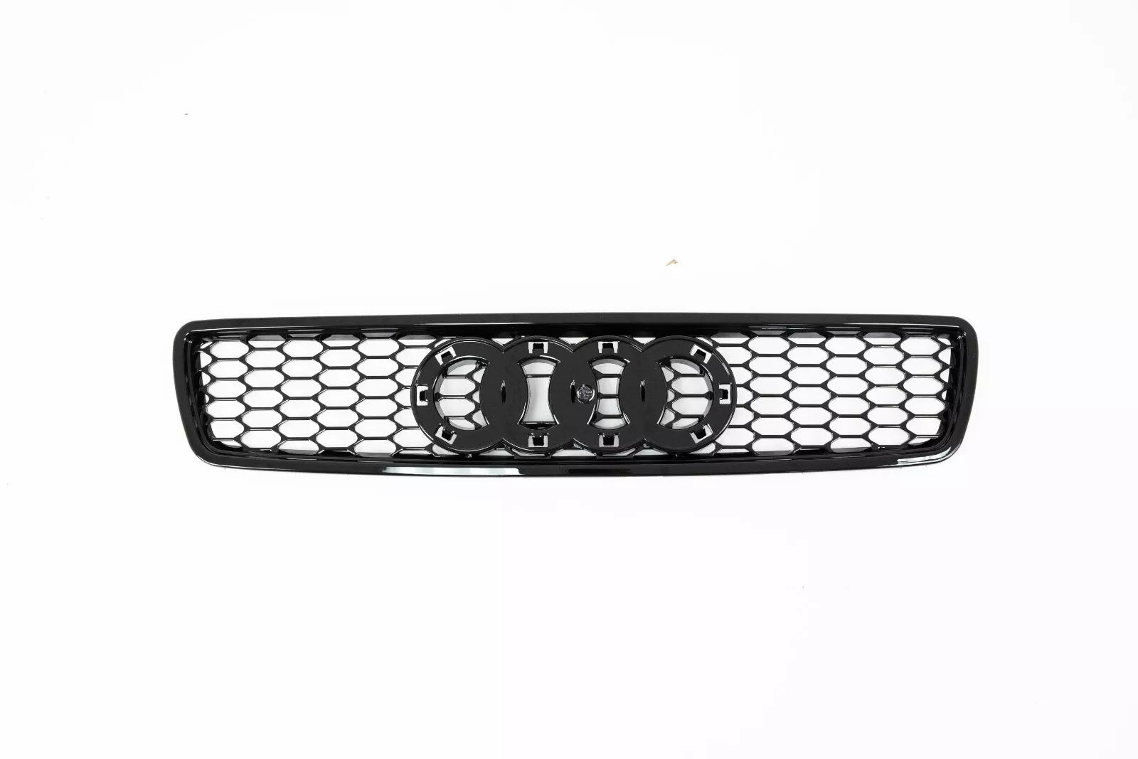FOR AUDI A4 S4 B5 BLACK RS4 STYLE FRONT BADGELESS HONEYCOMB GRILL GRILLE 1994-01