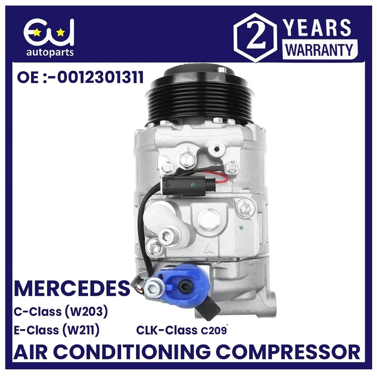 AIR CON AC COMPRESSOR PUMP FOR MERCEDES C E S CLASS W203 W211 CLK SPRINTER 3-T