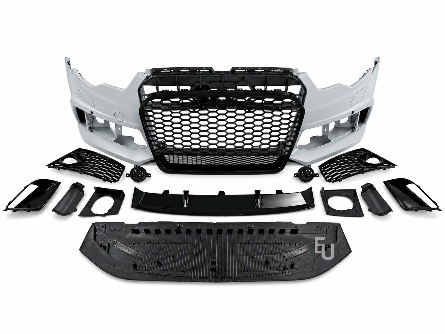 RS6 LOOK FRONT BUMPER CONVERSION BODYKIT W/SPLITTER FOR AUDI A6 S6 C7 2011-2014