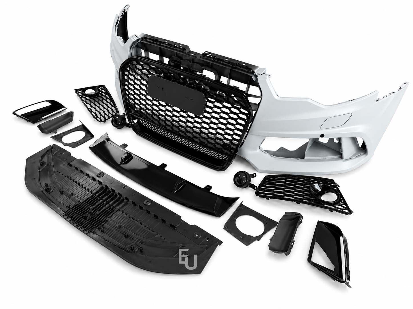 RS6 LOOK FRONT BUMPER CONVERSION BODYKIT W/SPLITTER FOR AUDI A6 S6 C7 2011-2014