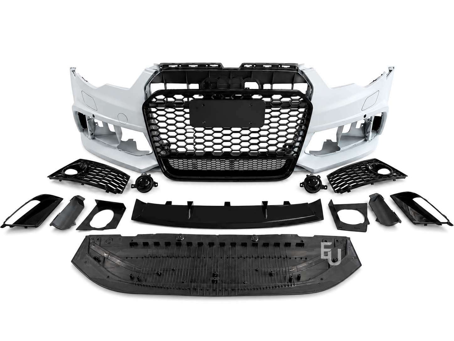 RS6 LOOK FRONT BUMPER CONVERSION BODYKIT W/SPLITTER FOR AUDI A6 S6 C7 2011-2014