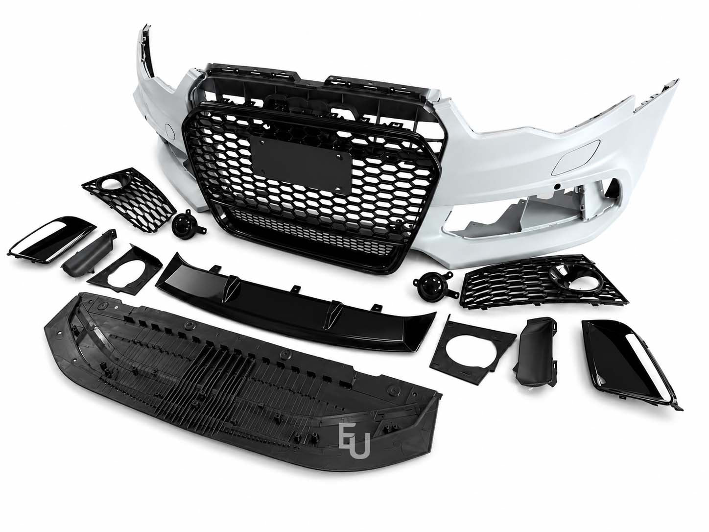 RS6 LOOK FRONT BUMPER CONVERSION BODYKIT W/SPLITTER FOR AUDI A6 S6 C7 2011-2014