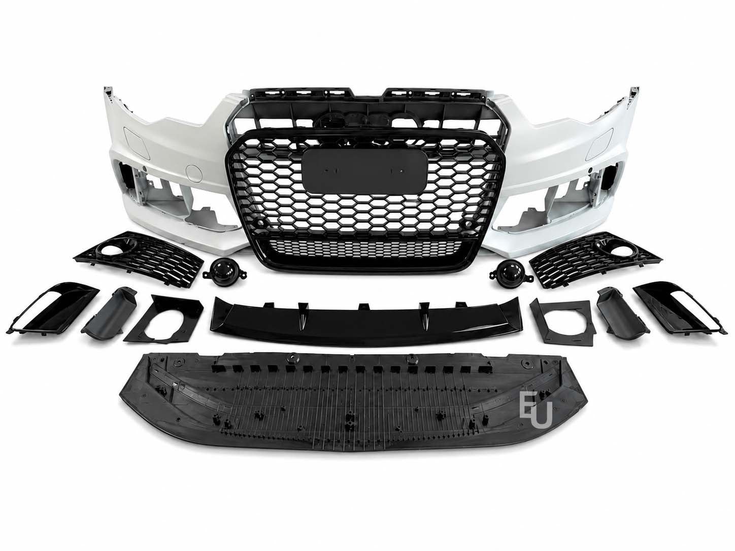 RS6 LOOK FRONT BUMPER CONVERSION BODYKIT W/SPLITTER FOR AUDI A6 S6 C7 2011-2014