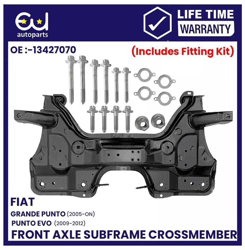 FRONT SUBFRAME CROSSMEMBER ENGINE FOR FIAT GRANDE PUNTO EVO 09- 12 WITH BOLTS