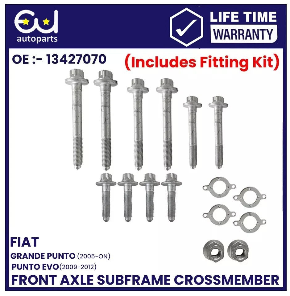 FRONT SUBFRAME CROSSMEMBER ENGINE FOR FIAT GRANDE PUNTO EVO 09- 12 WITH BOLTS