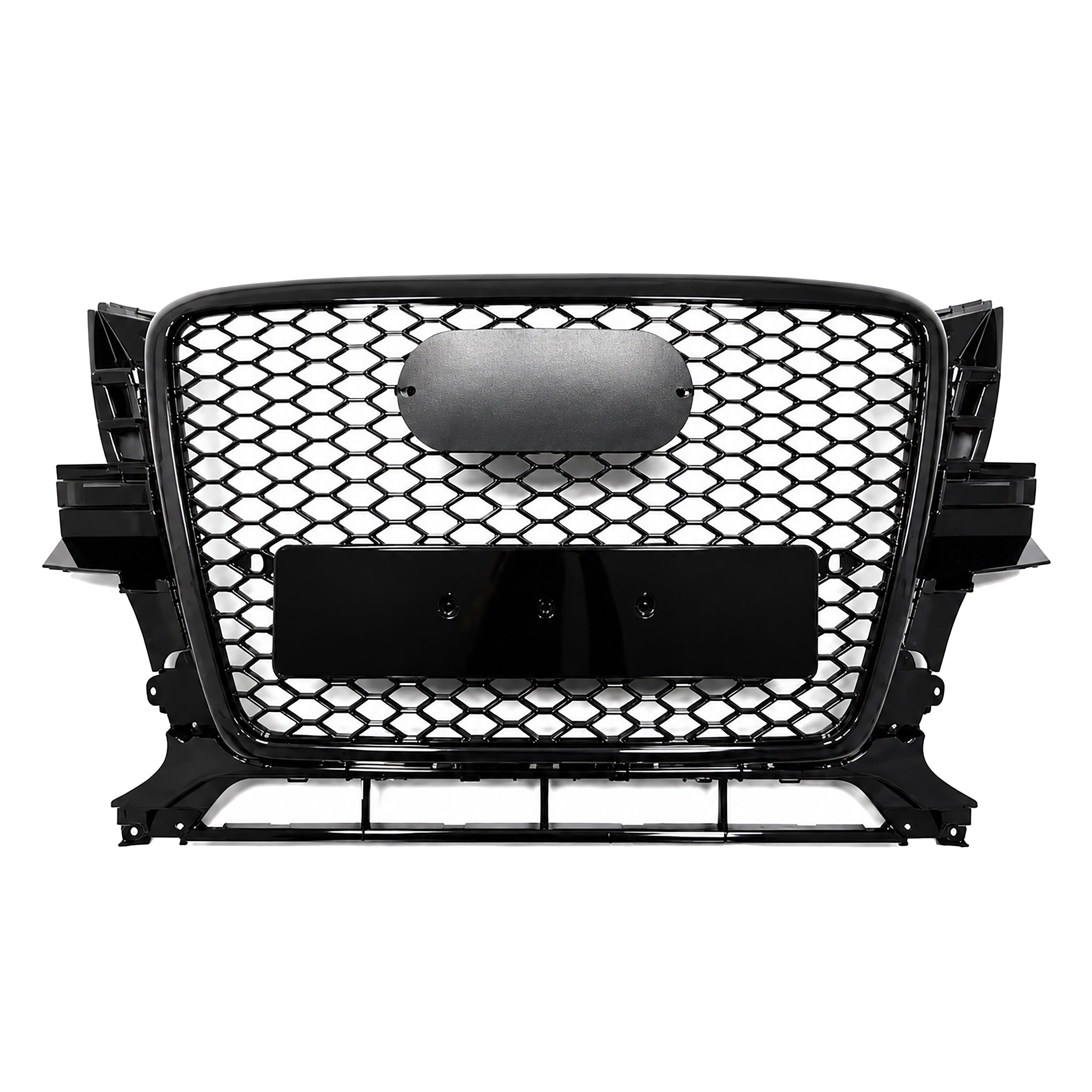 GLOSS BLACK RS STYLE HONEYCOMB FRONT MAIN GRILLE GRILL FOR AUDI Q5 2008-2012