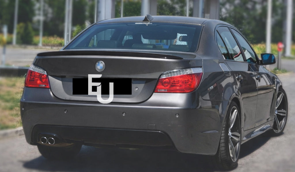 FOR BMW 5 SERIES E60 M5 STYLE REAR BOOT SPOILER WING LIP OEM 4-10 GLOSS BLACK