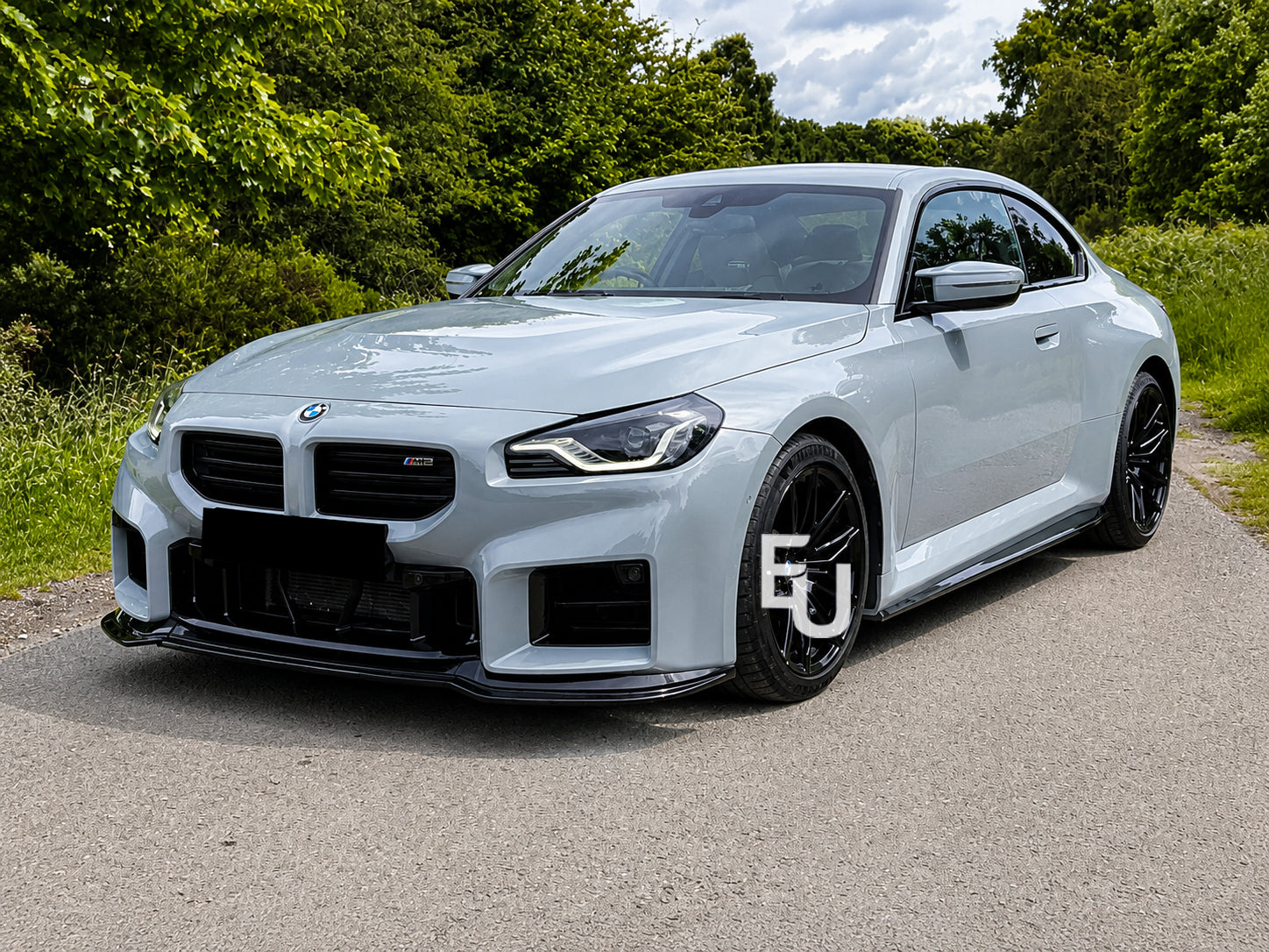 FOR BMW M2 G87 GLOSS BLACK FRONT SPLITTER SPOILER LIP BODY KIT M PERFORMANCE 23+