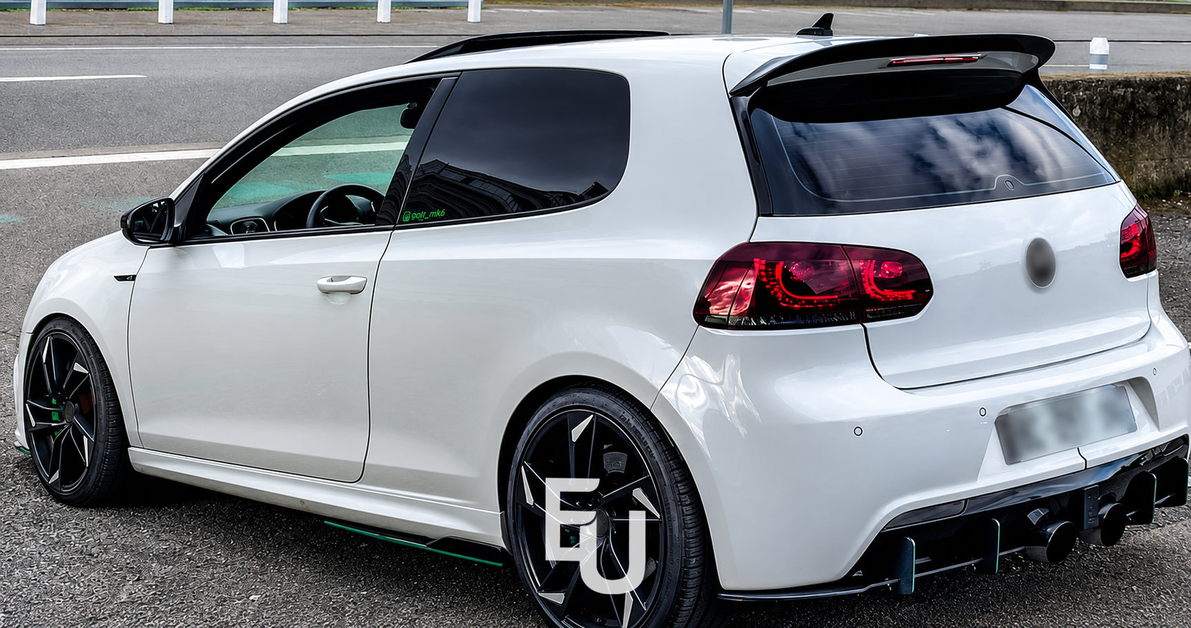 FOR VW GOLF MK6 GTD GTI R20 R REAR BOOT ROOF SPOILER WING GLOSS BLACK 2008-2013