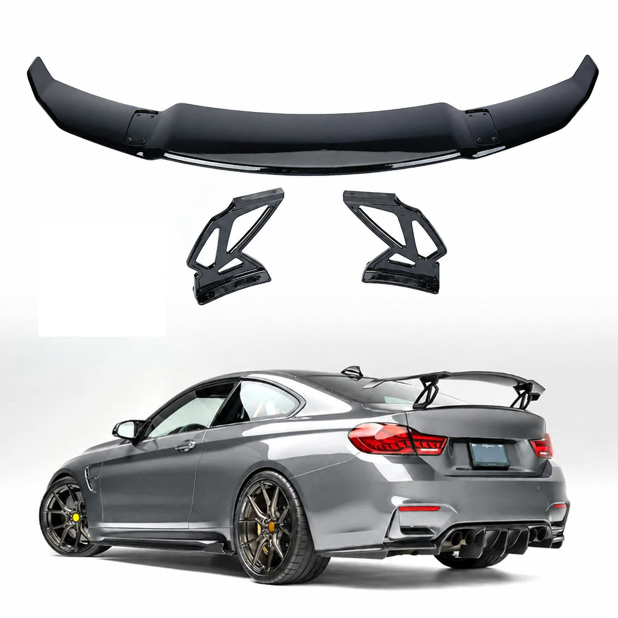 REAR BOOT TRUNK WING UNIVERSAL SPOILER FOR MERCEDES C E CLA CLASS C63 E63 CLA45