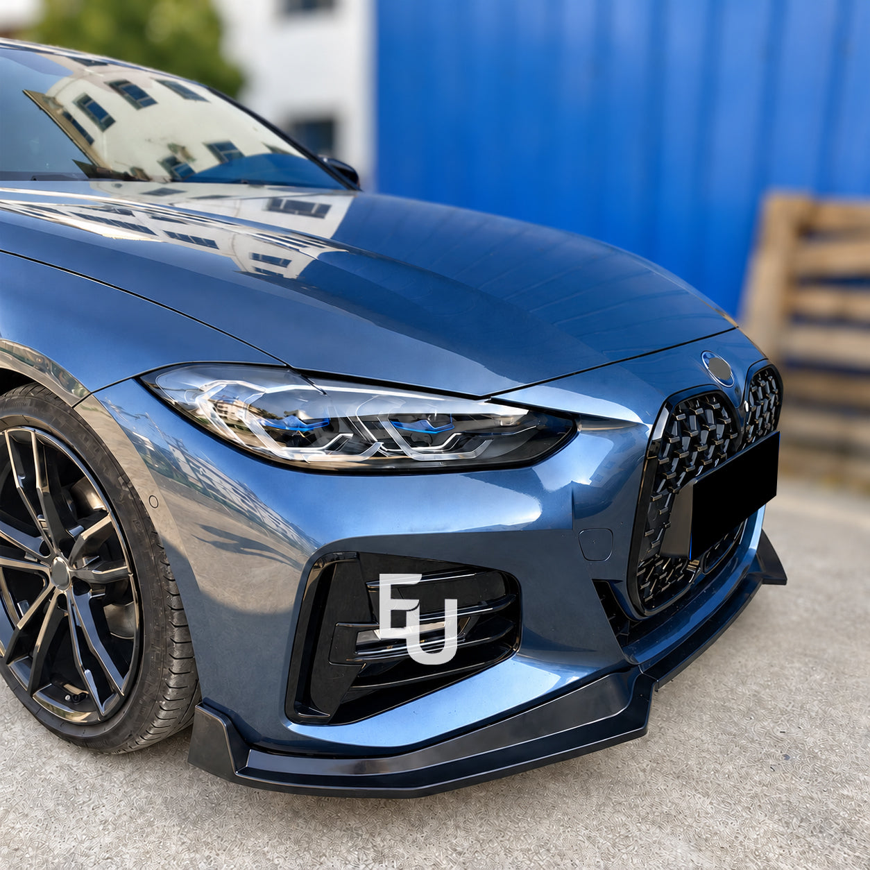 FOR BMW 4 SERIES COUPE G22 G23 G26 FRONT SPLITTER LIP M SPORT GLOSS BLACK 2020+