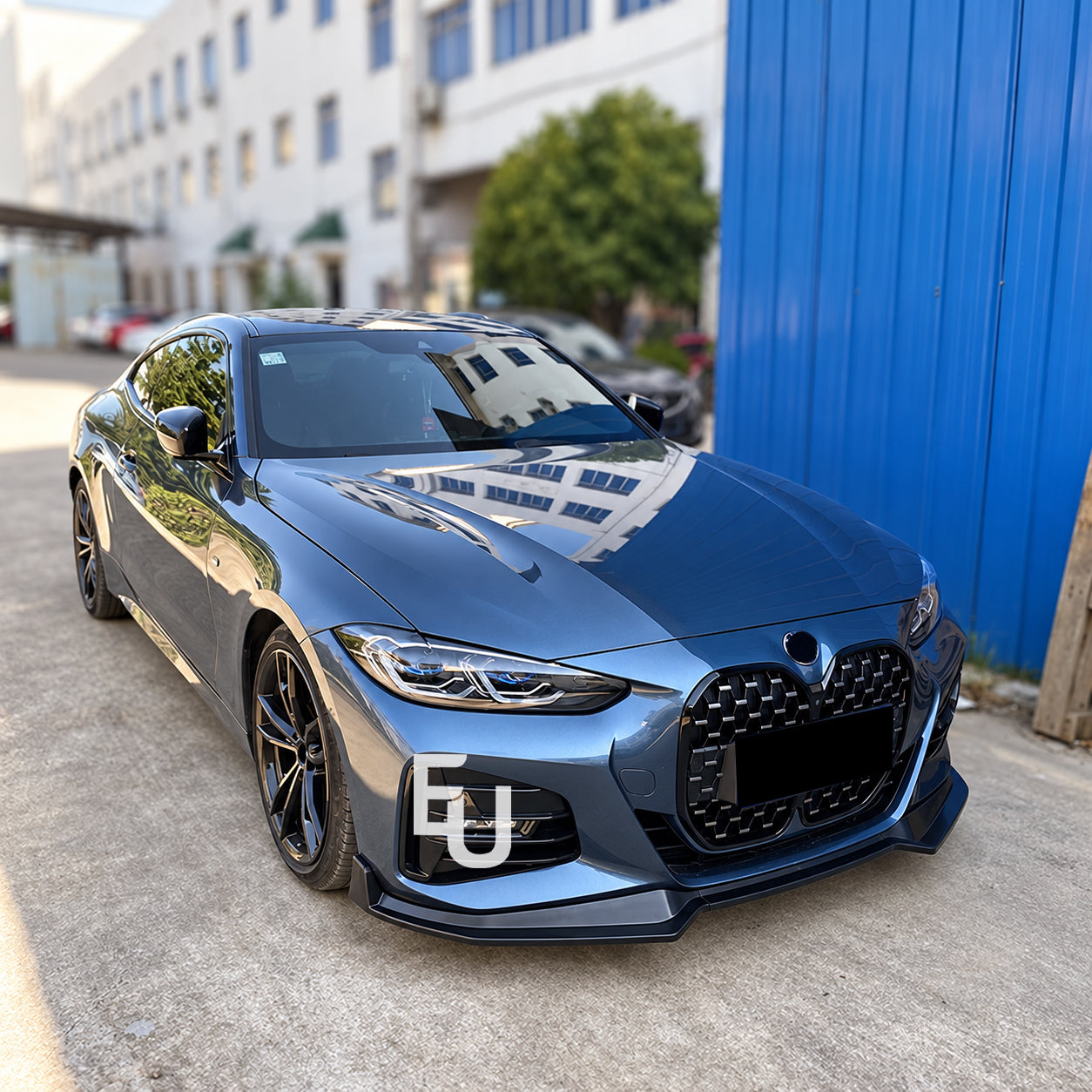 FOR BMW 4 SERIES COUPE G22 G23 G26 FRONT SPLITTER LIP M SPORT GLOSS BLACK 2020+