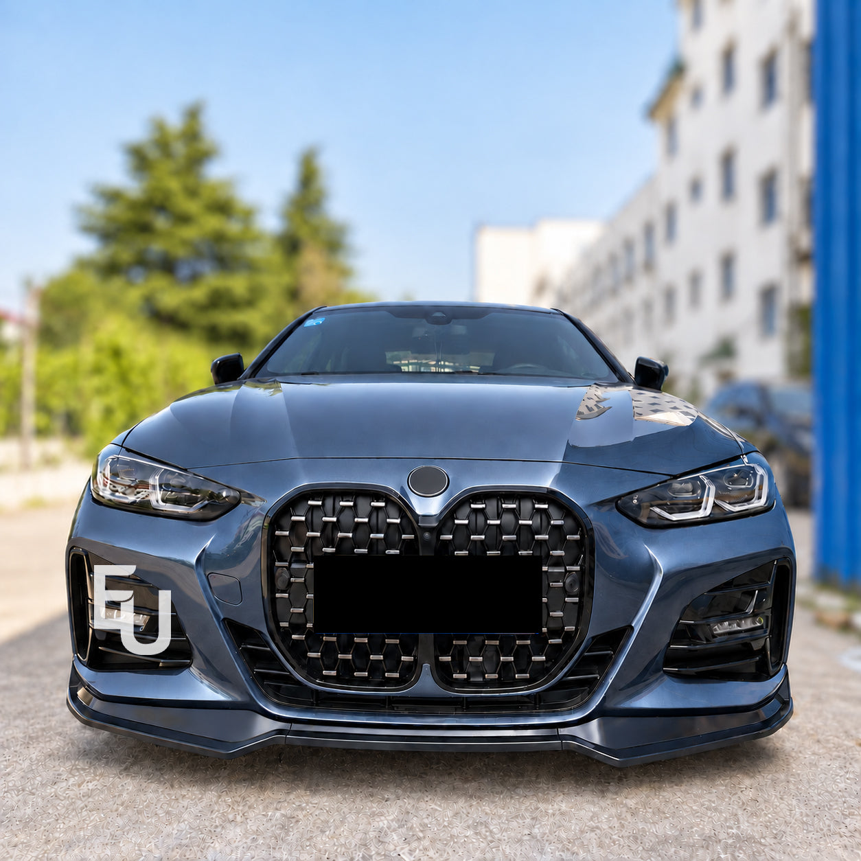 FOR BMW 4 SERIES COUPE G22 G23 G26 FRONT SPLITTER LIP M SPORT GLOSS BLACK 2020+