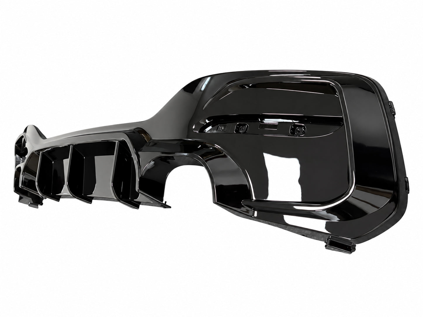 FOR BMW 1 SERIES F20 F21 REAR DIFFUSER FACELIFT LCI 135/140 LOOK GLOSS BLACK 15+