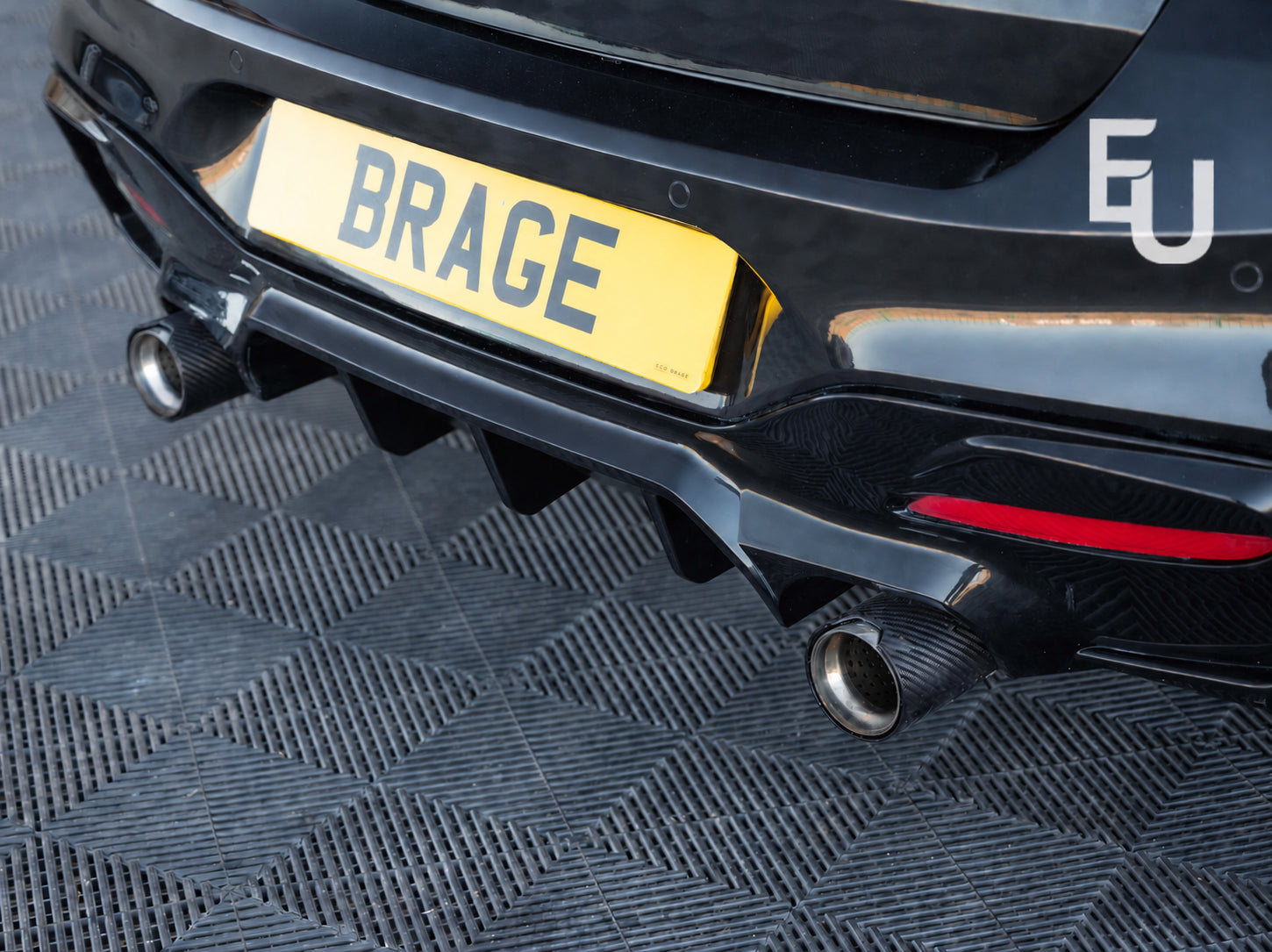 FOR BMW 1 SERIES F20 F21 REAR DIFFUSER FACELIFT LCI 135/140 LOOK GLOSS BLACK 15+