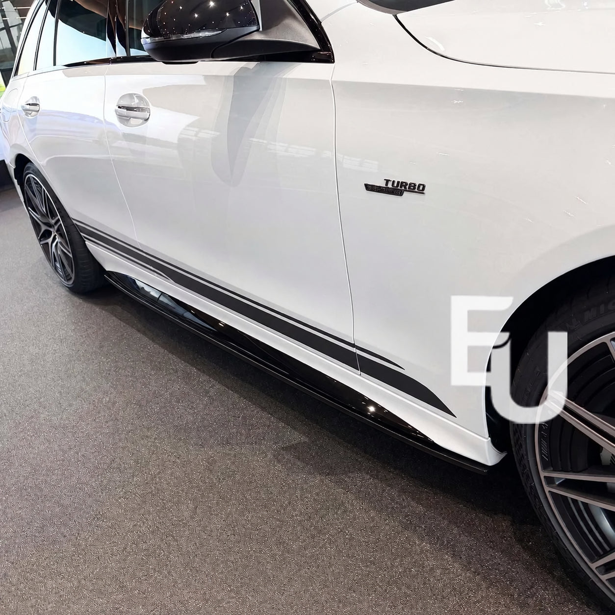 FOR MERCEDES C CLASS W206 SEDAN S206 ESTATE SIDE SKIRT AMG LINE EXTENSION 2021+