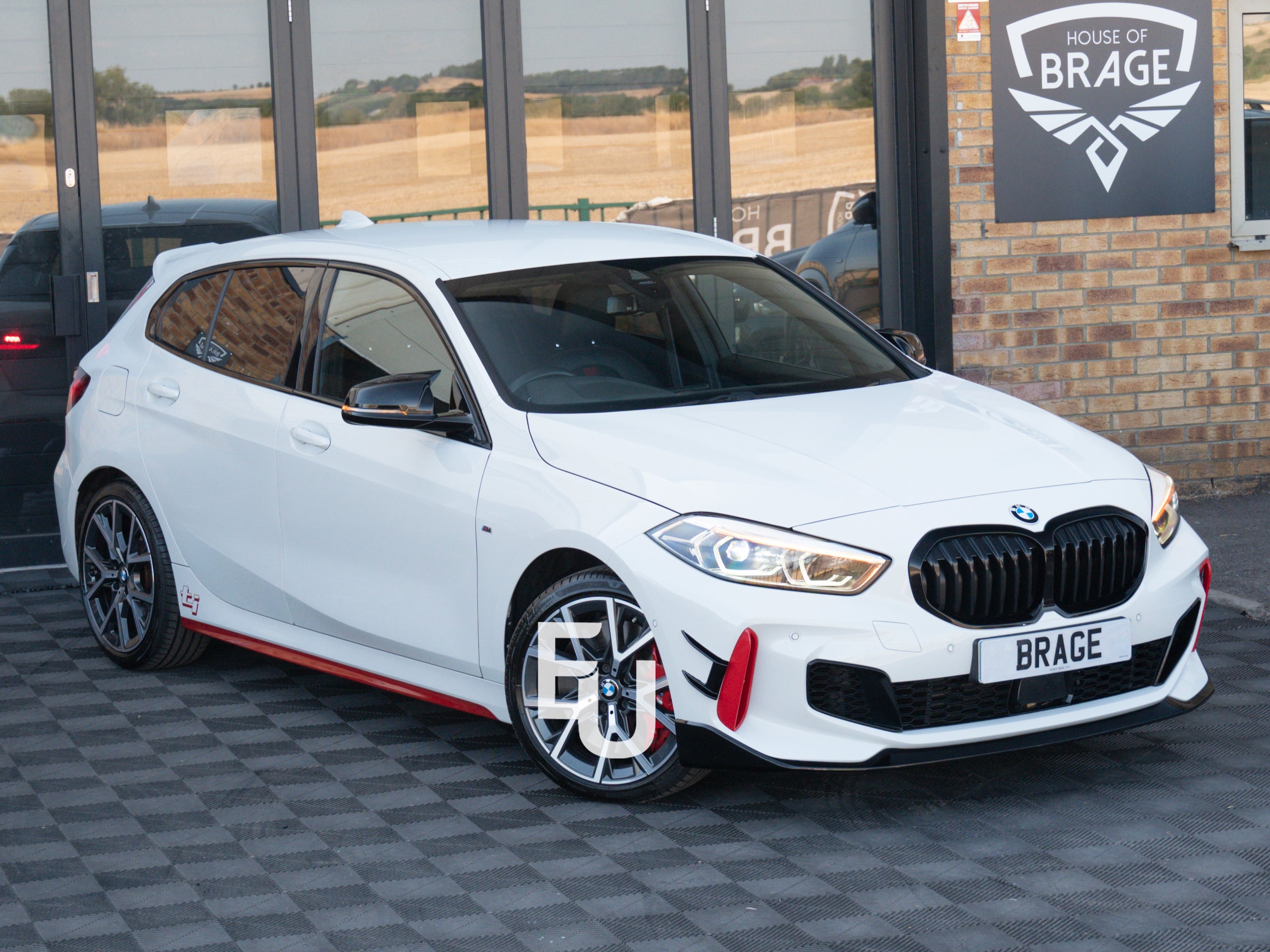 FOR BMW 1 SERIES F40 M SPORT FRONT SPLITTER SPOILER LIP GLOSS BLACK 19+