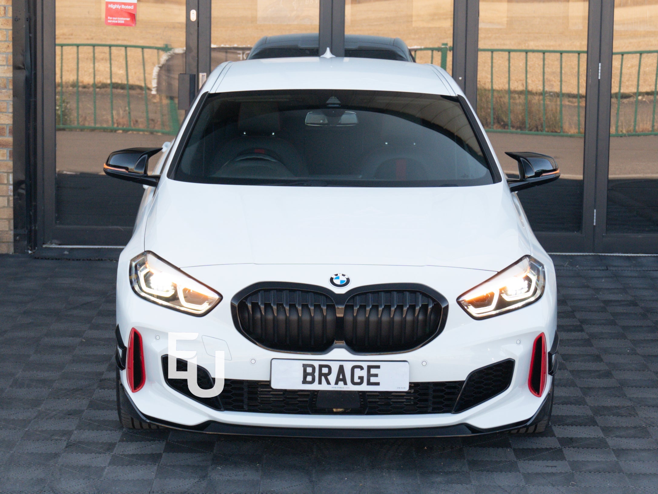 FOR BMW 1 SERIES F40 M SPORT FRONT SPLITTER SPOILER LIP GLOSS BLACK 19+