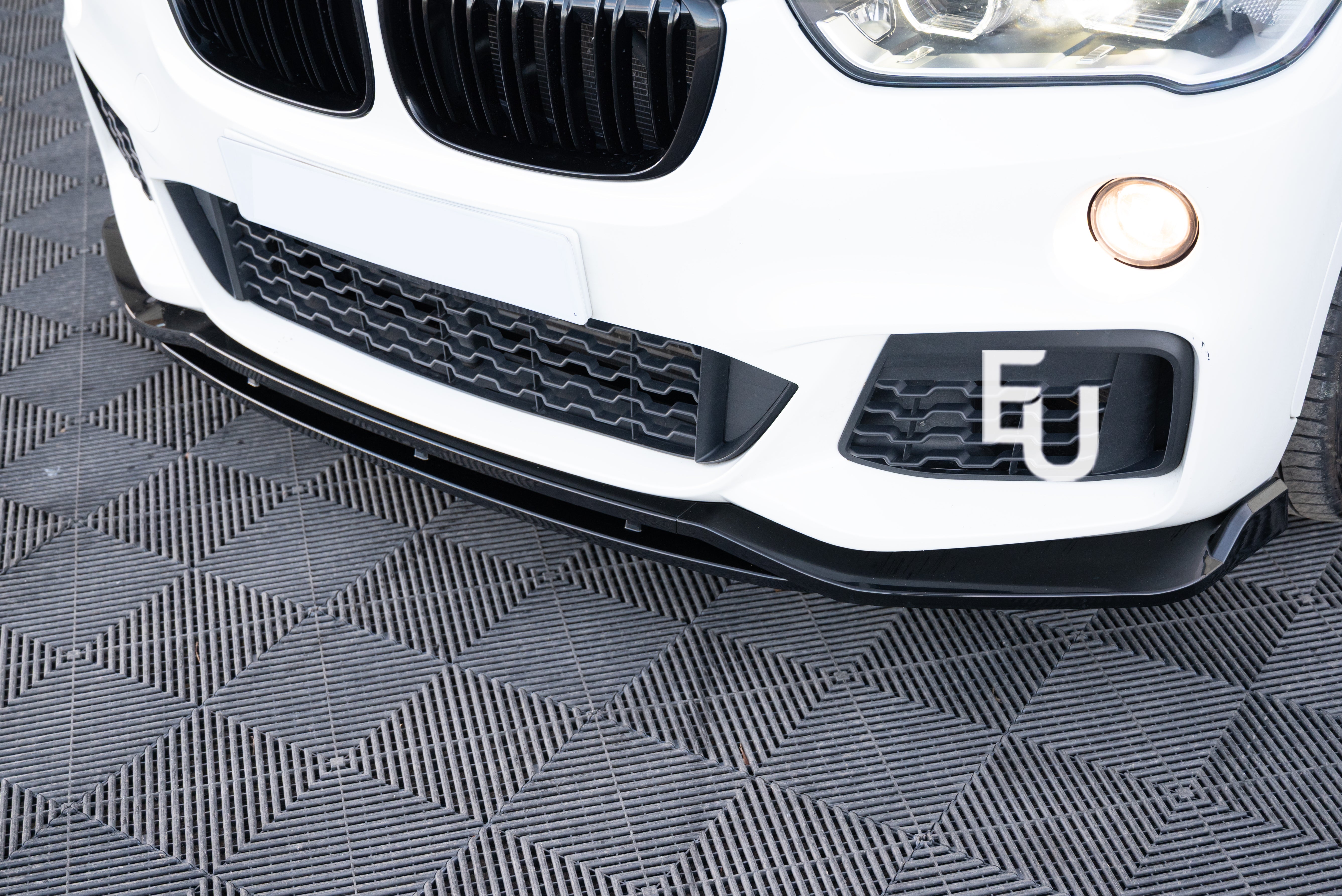 FOR BMW X1 F48 M SPORT FRONT BUMPER SPLITTER LIP DIFFUSER GLOSS PRE LCI 2015-18