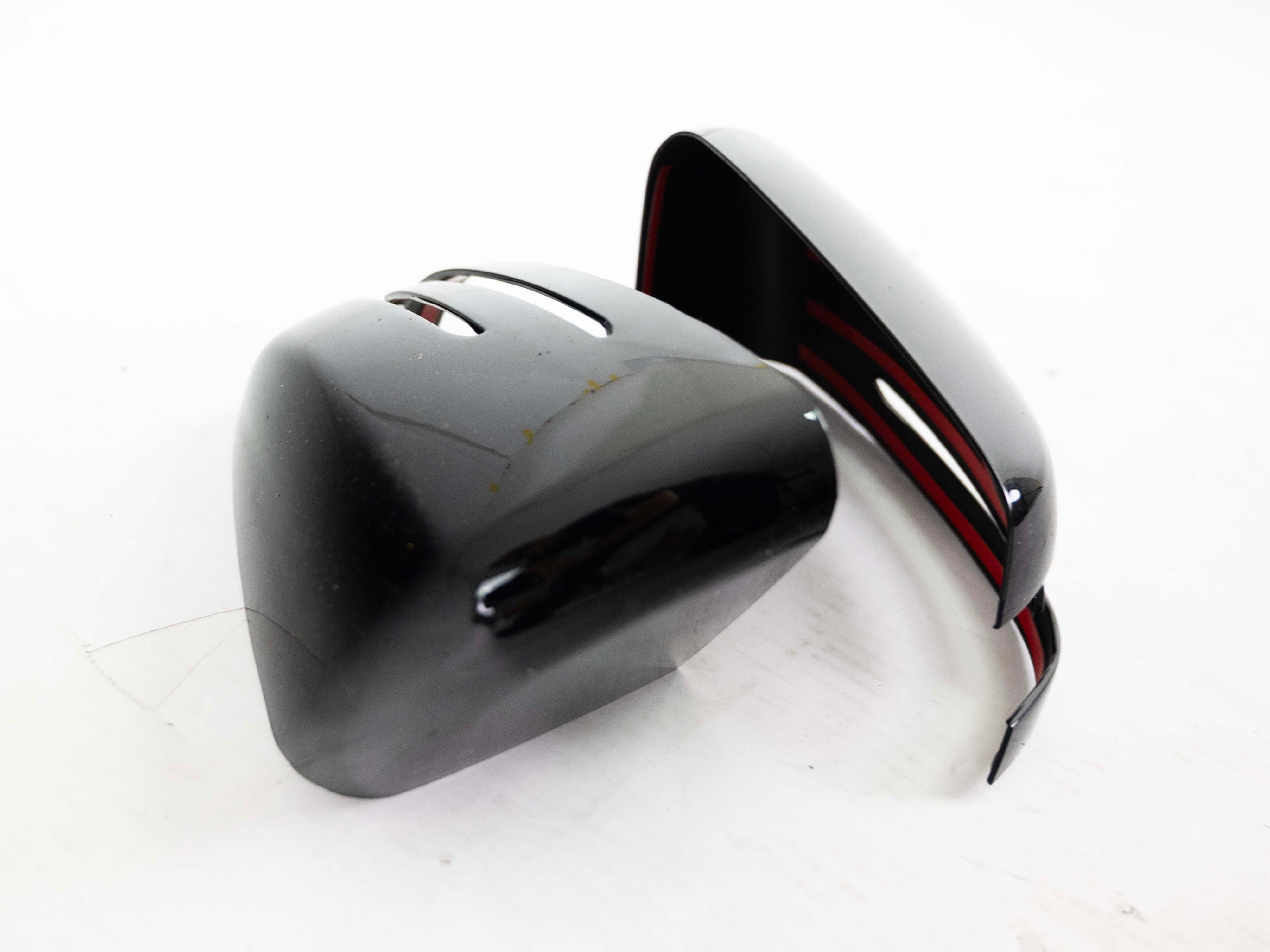 GLOSS BLACK WING MIRROR COVER CAPS FOR MERCEDES A C S CLASS W221 W204 W176 C117