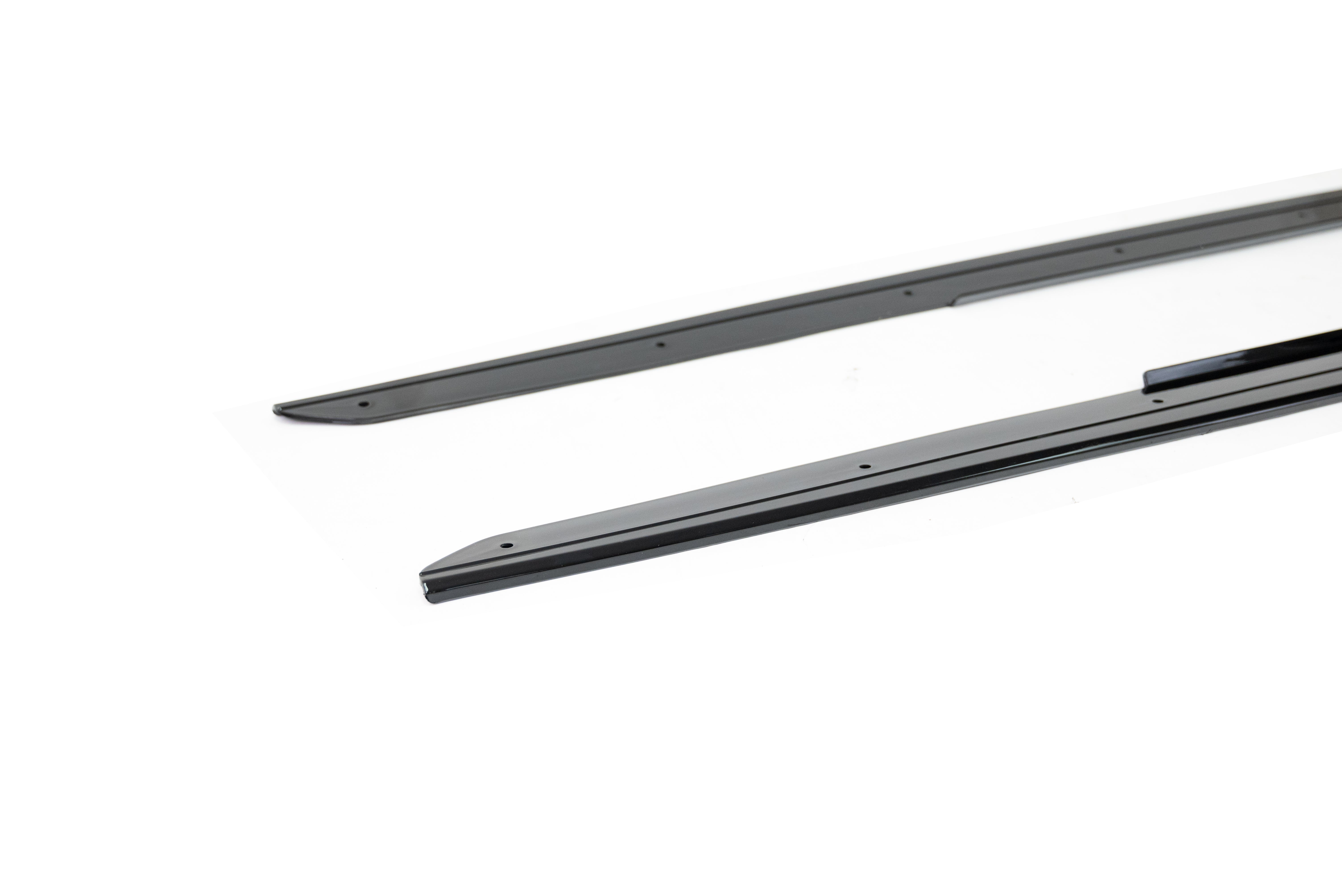 FOR BMW 5 SERIES F10 F11 MP STYLE SIDE SKIRTS EXTENSION BLADES GLOSS BLACK 10-16