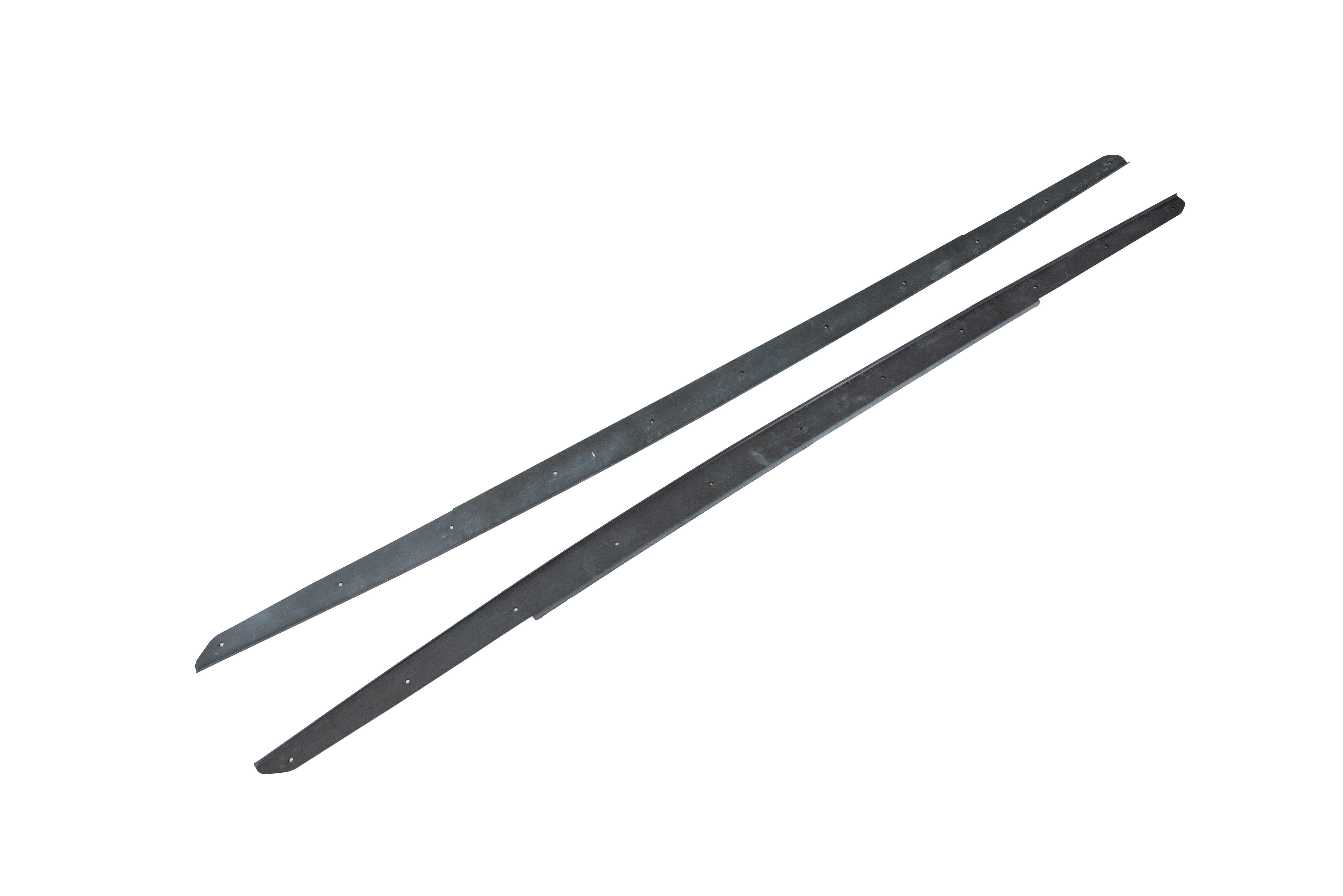 FOR BMW 5 SERIES F10 F11 MP STYLE SIDE SKIRTS EXTENSION BLADES GLOSS BLACK 10-16