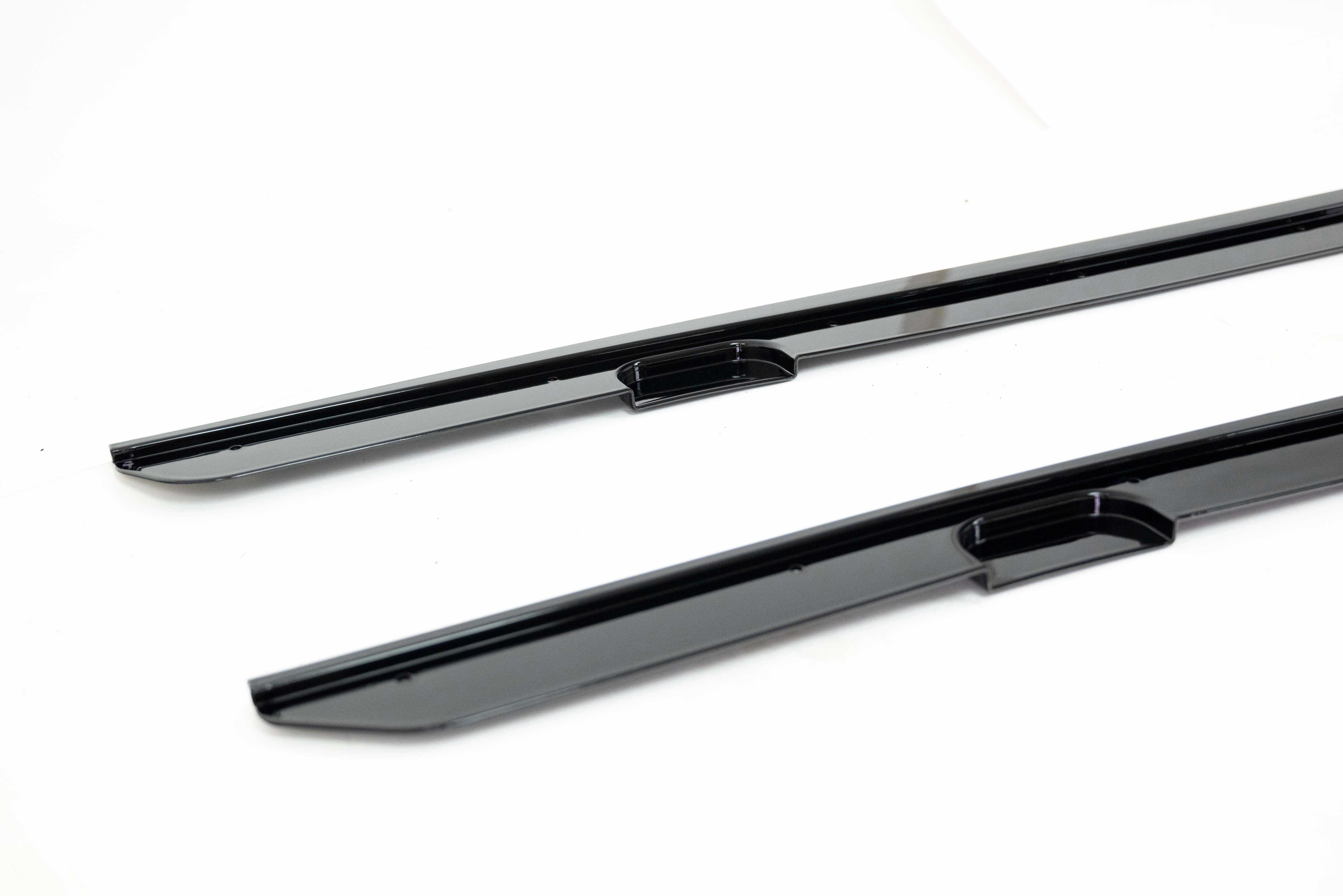 FOR BMW 2 SERIES F22 F23 SIDE SKIRTS EXTENSION LIP BLADES GLOSS BLACK 2014-2021
