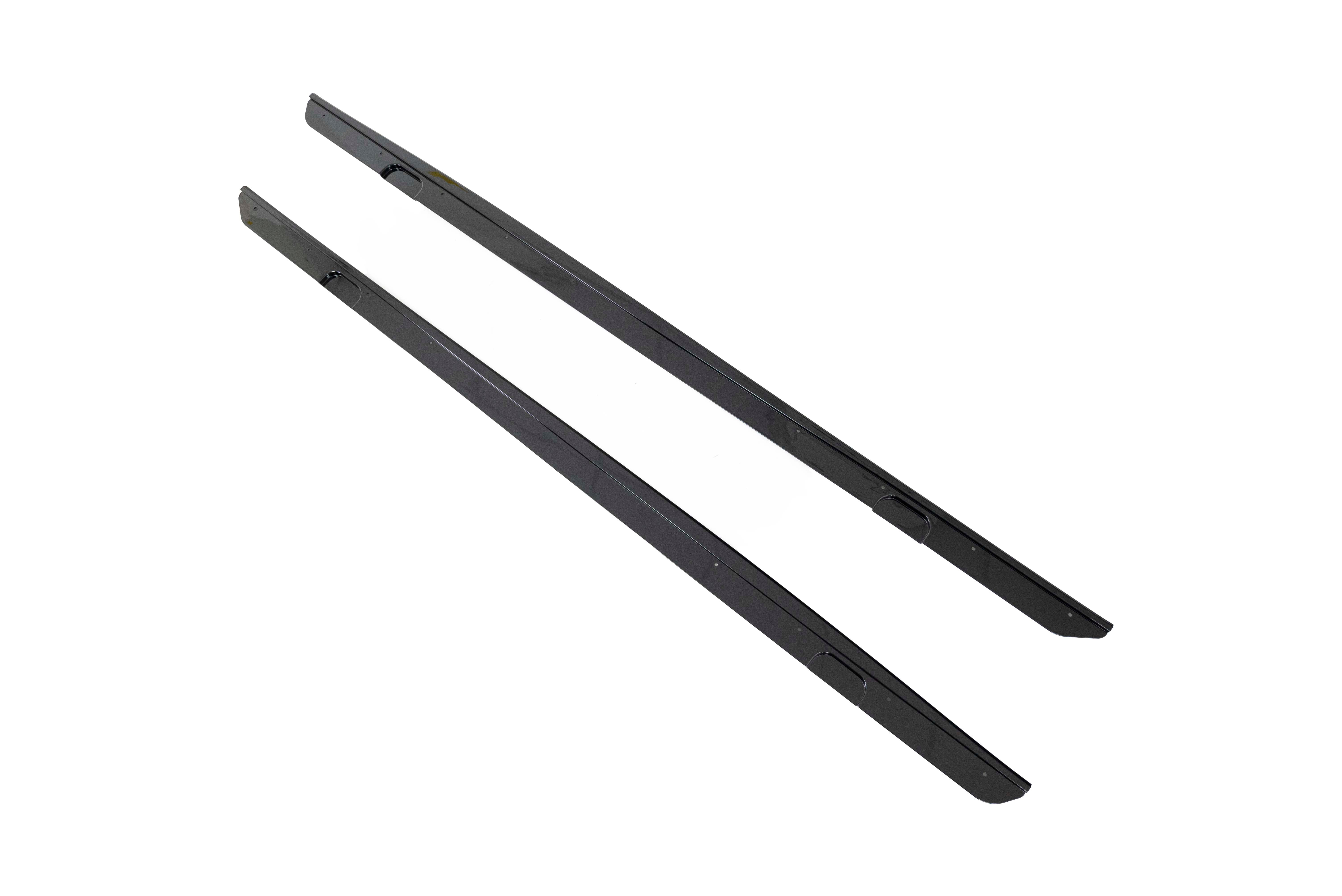 FOR BMW 2 SERIES F22 F23 SIDE SKIRTS EXTENSION LIP BLADES GLOSS BLACK 2014-2021