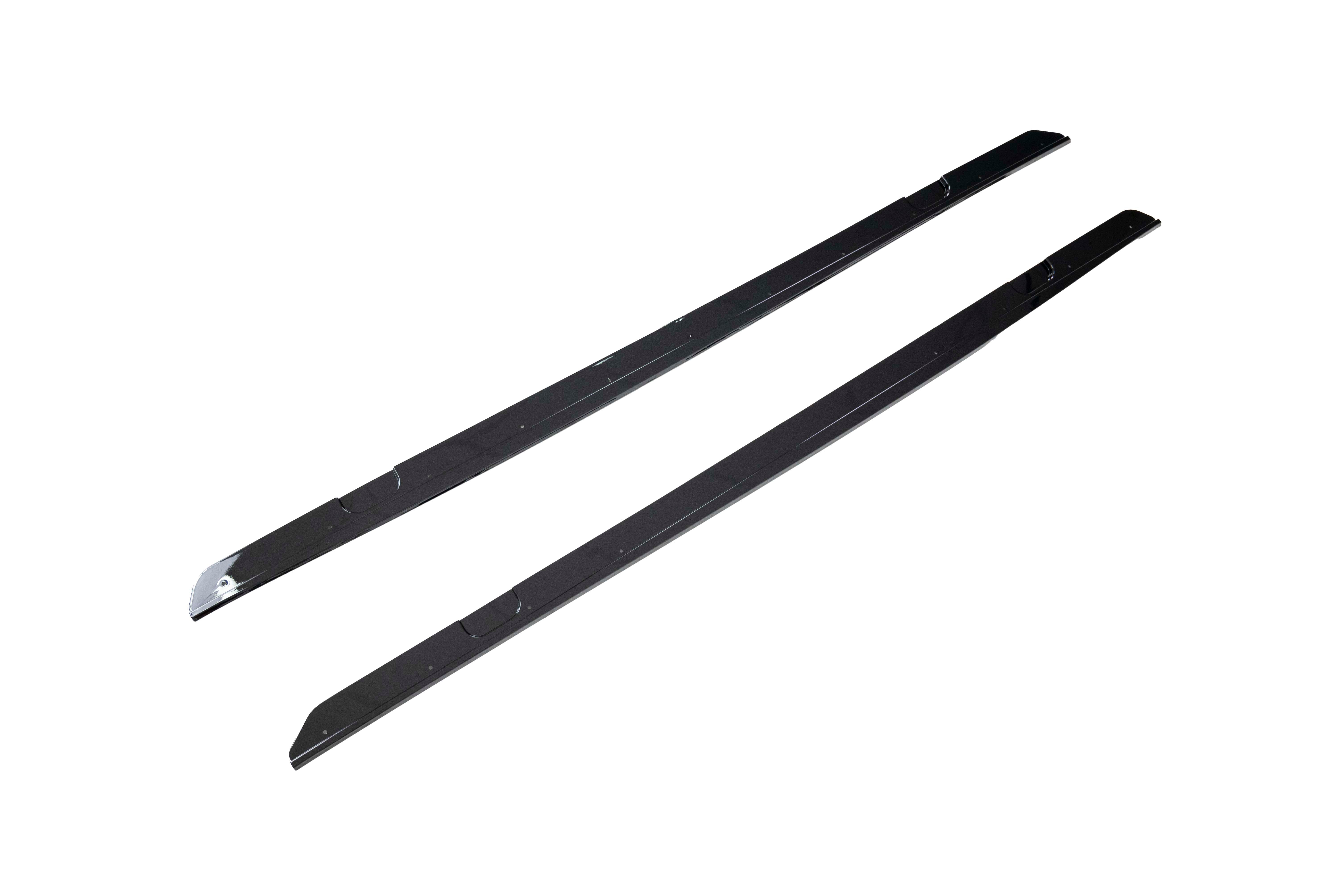 FOR BMW 2 SERIES F22 F23 SIDE SKIRTS EXTENSION LIP BLADES GLOSS BLACK 2014-2021