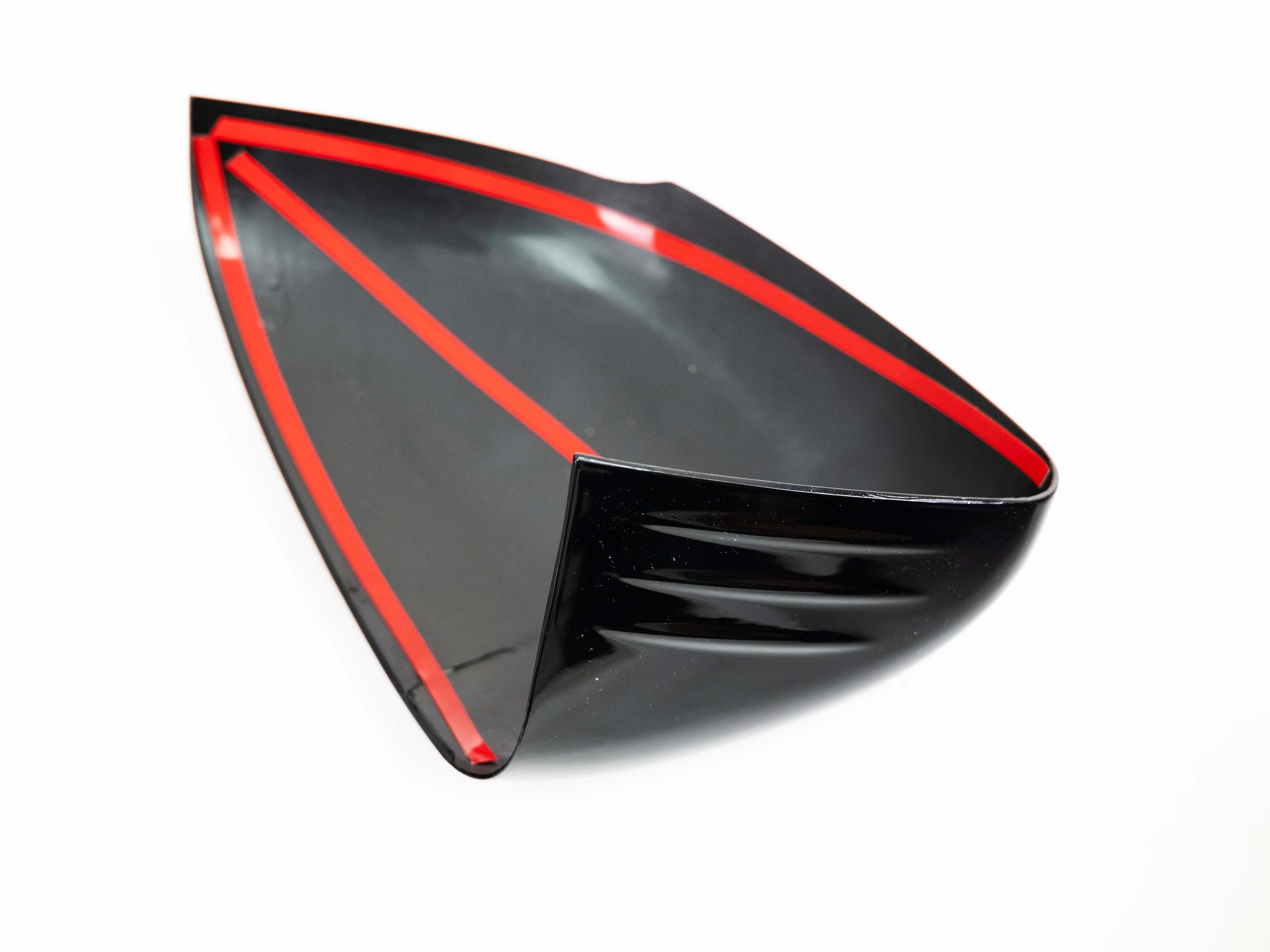 FOR MERCEDES A CLASS W177 CLA C118 GLOSS BLACK WING MIRROR COVER PAIR 2019-2023