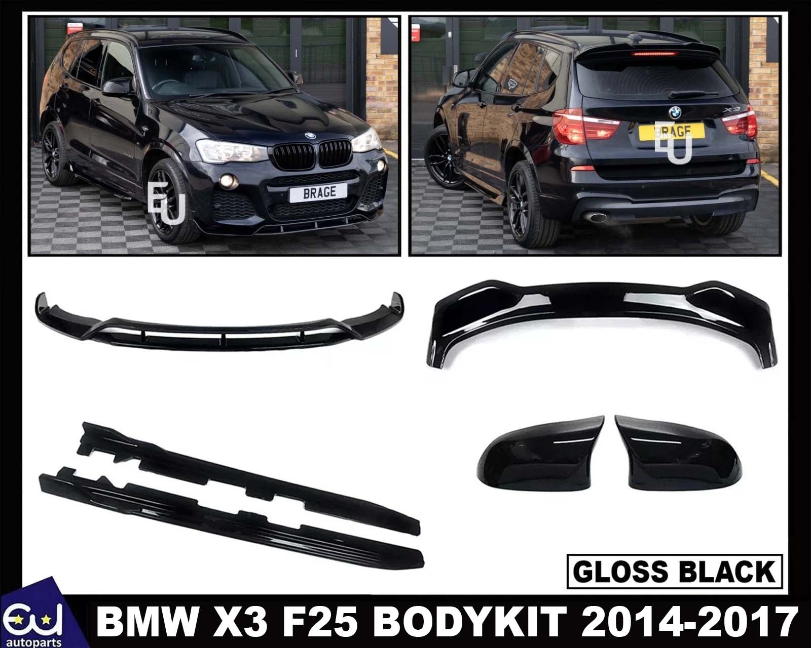 FOR BMW X3 F25 BODYKIT BODY KIT REAR SPOILER MIRROR COVER FRONT LIP SKIRT 14-17