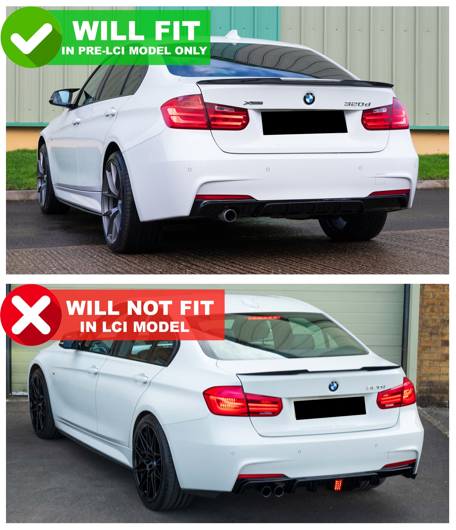 FOR BMW 3 SERIES REAR LIGHT F30 11-15 SALOON OUTER LEFT LED TAIL LAMP PASSENGER