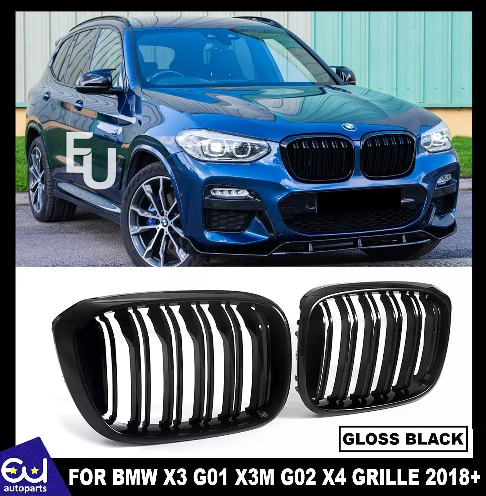 BMW 純正 G01 X3 G02 X4 前期 M Performance ブラック キドニー BMW 純正 G01 X3 G02 X4 前期 M Performance ブラック キドニー