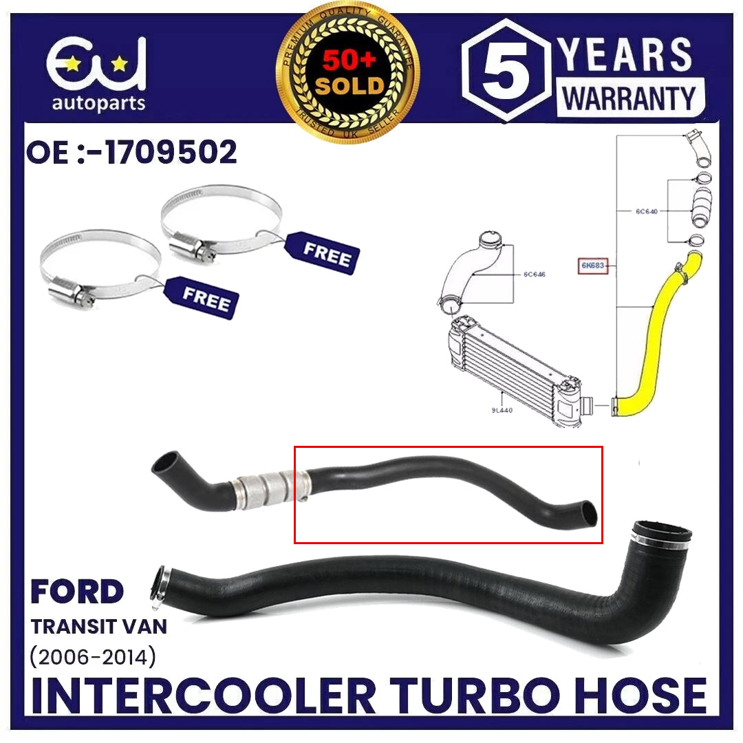 FOR FORD TRANSIT MK7 TURBO INTERCOOLER HOSE PIPE 2.2 TDCI (2006-2014)