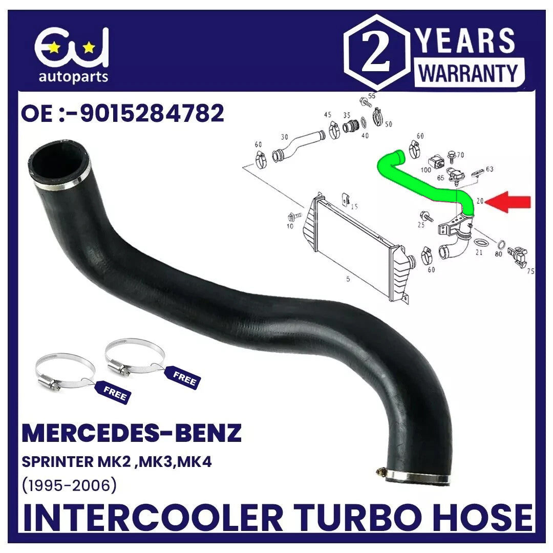 FOR MERCEDES SPRINTER 2.2 CDI INTERCOOLER TURBO HOSE PIPE A9015283582 1995-2006