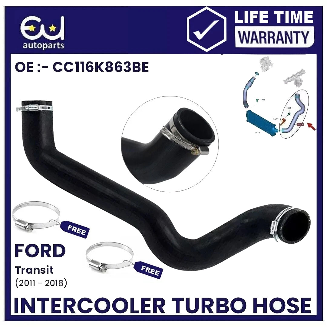 FOR FORD TRANSIT 2.2 TDCi DIESEL INTERCOOLER PIPE TURBO HOSE RWD CC116K863BE