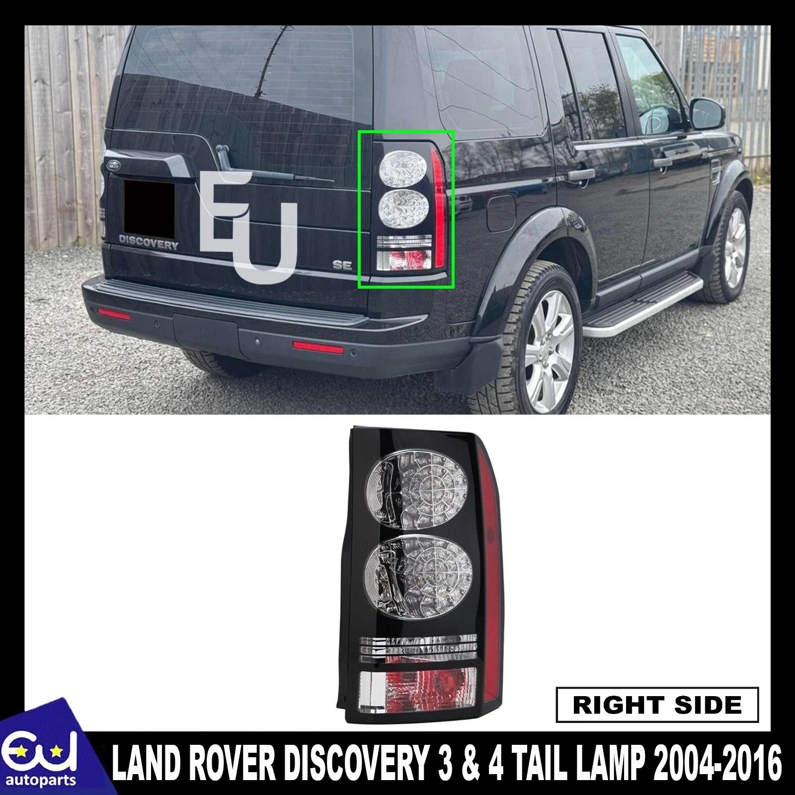 Right LED Rear Tail Light Brake Lamp For Land Rover Discovery 3 & 4 2004-2016 UK