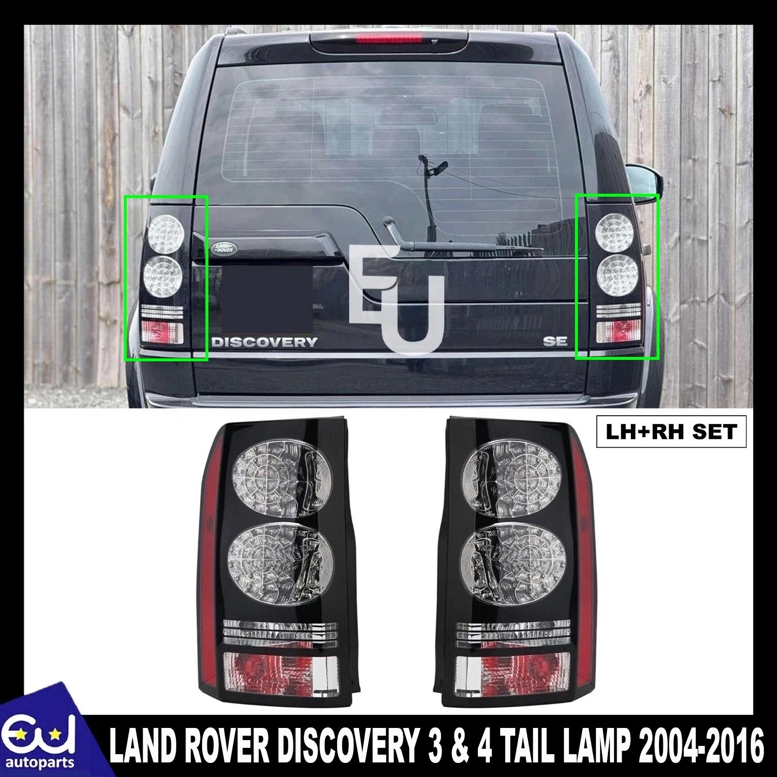 FOR LAND ROVER DISCOVERY 3 & 4 L319 REAR BRAKE LED TAIL LIGHTS LAMP PAIR 2004-16
