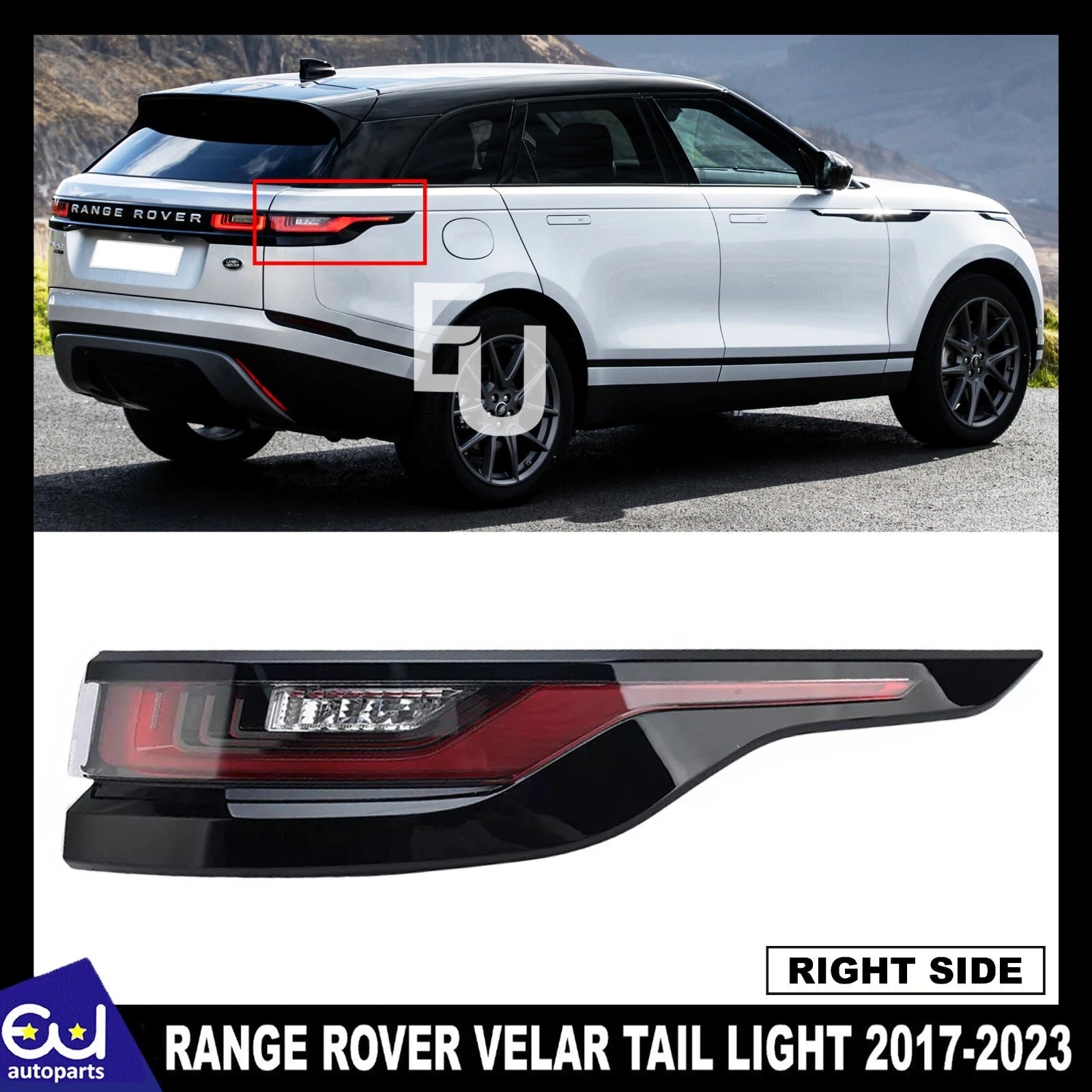 RIGHT OUTER REAR TAIL LIGHT LAMP FOR LAND RANGE ROVER VELAR L560 2017-23 DRIVER