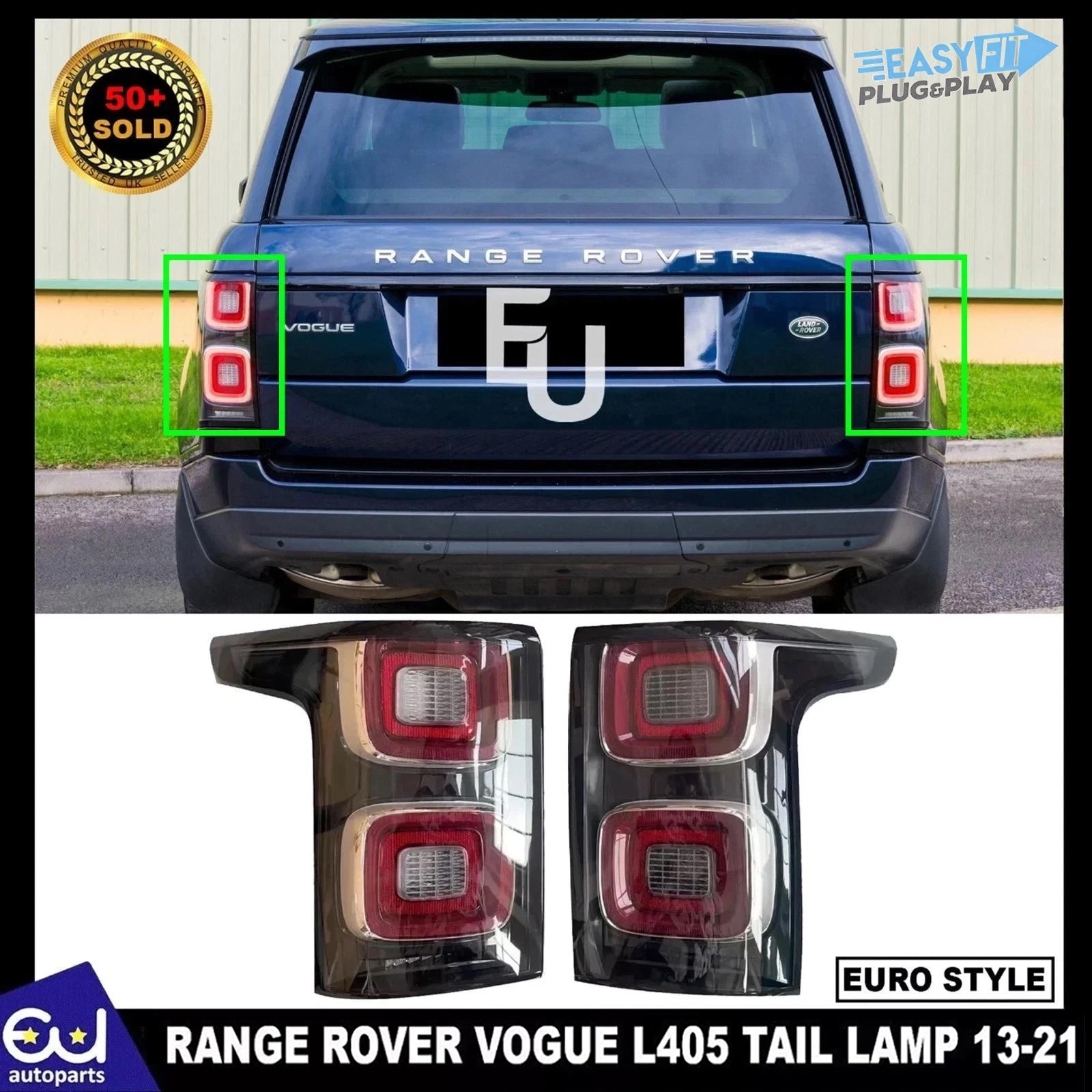 PAIR LED REAR LIGHTS TAIL LAMP FOR RANGE ROVER VOGUE L405 2013-2021 UPGRADE