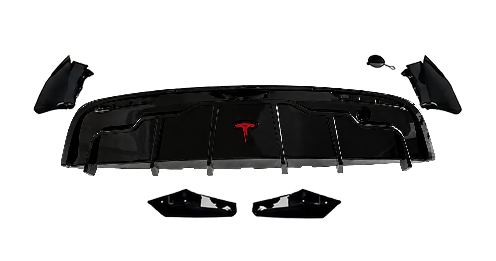FOR TESLA MODEL Y BODY KIT BODYKIT FRONT SPLITTER LIP REAR DIFFUSER MIRROR 2021+