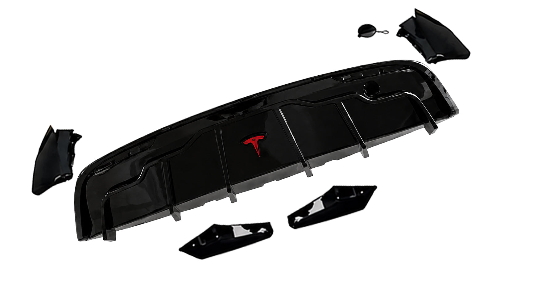 FOR TESLA MODEL Y BODY KIT BODYKIT FRONT SPLITTER LIP REAR DIFFUSER MIRROR 2021+