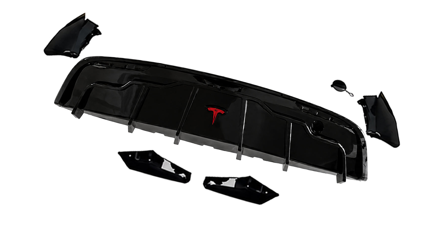FOR TESLA MODEL Y BODY KIT BODYKIT FRONT SPLITTER LIP REAR DIFFUSER MIRROR 2021+